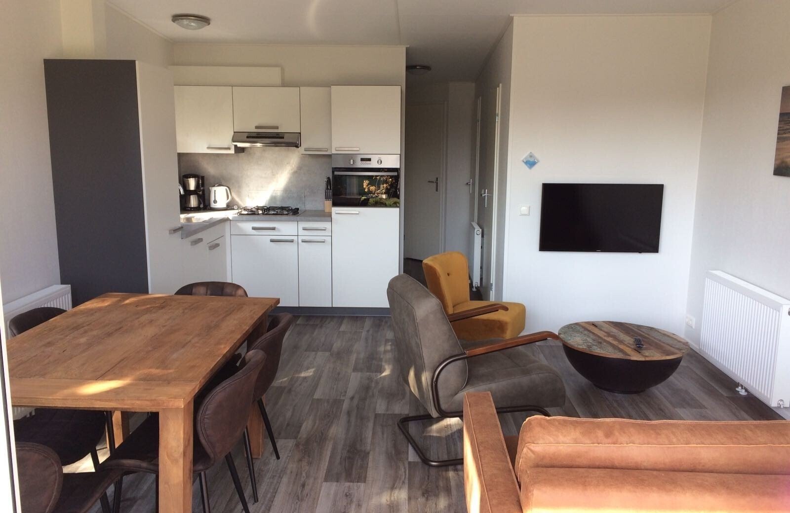 Woonkamer beachlodge camping tempelhof